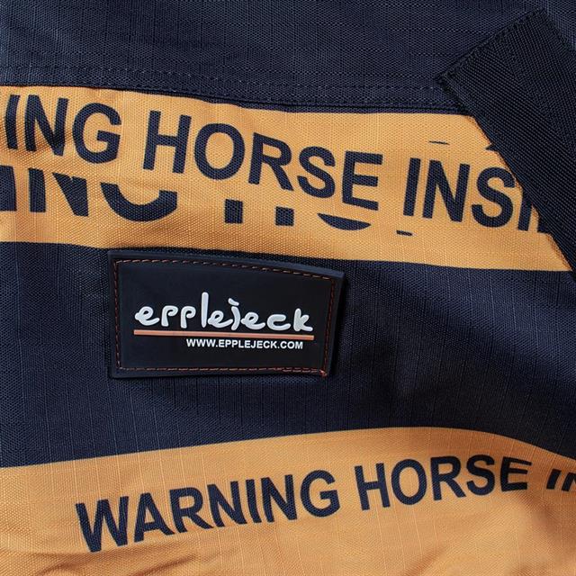 Deken Epplejeck Warning Horse 200gr Zwart-oranje