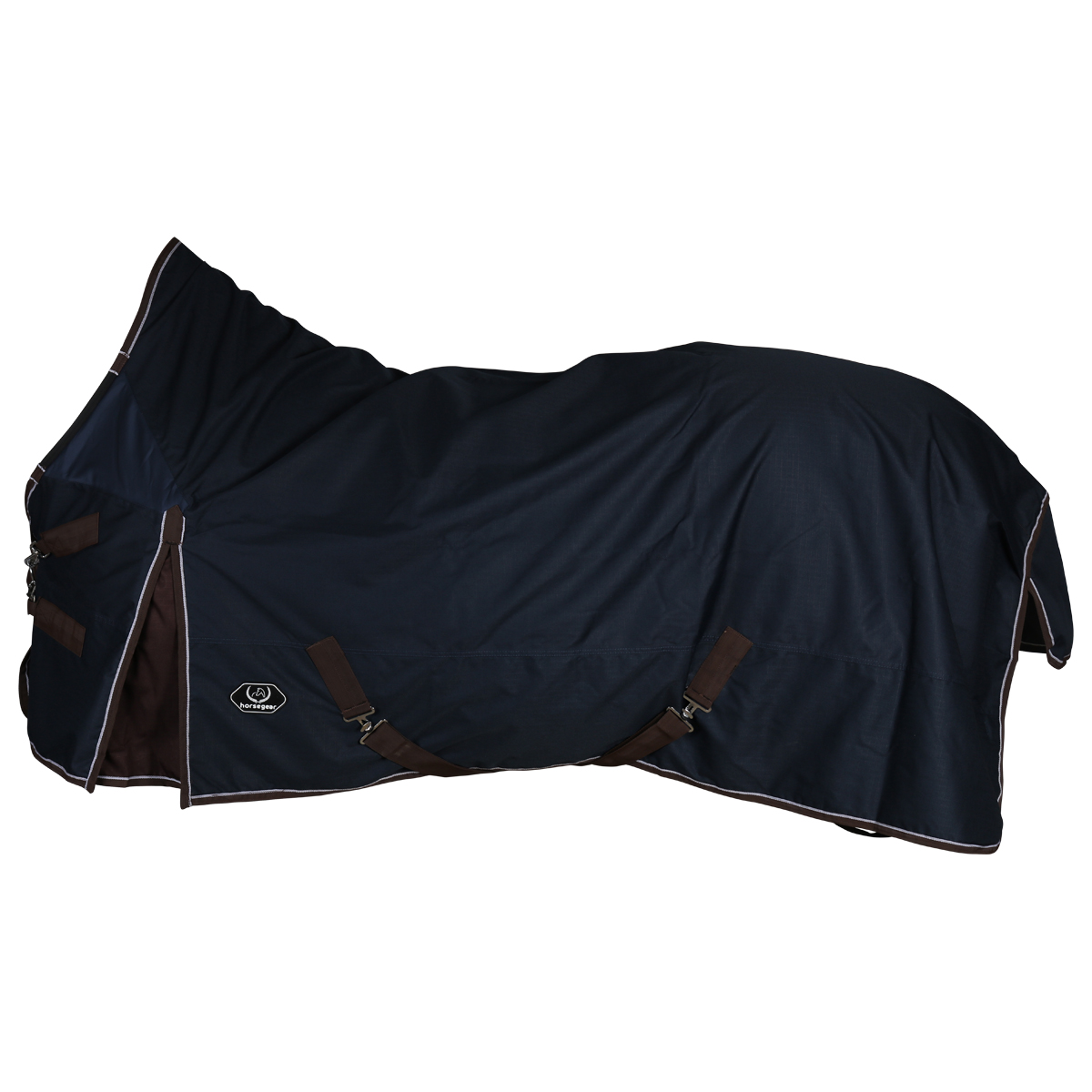 Deken Horsegear Aquero 0gr Donkerblauw-donkerbruin, 155 cm in donkerblauw/donkerbruin