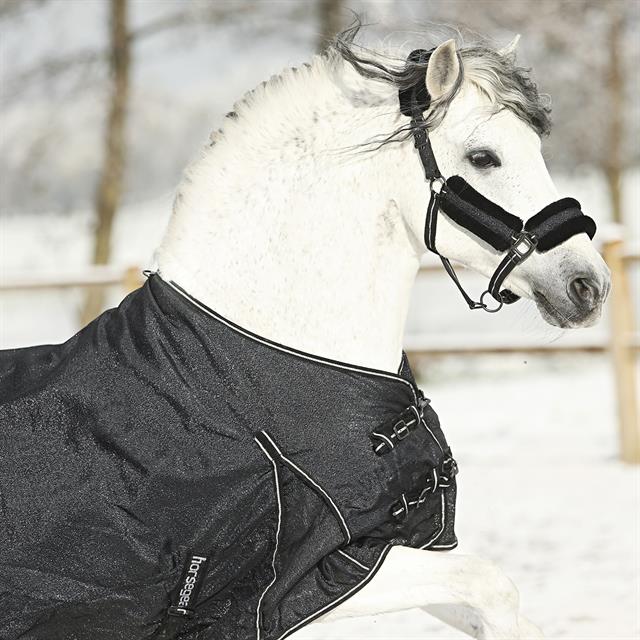 Deken HORSEGEAR HGLimited Edition Glitter 100gr Zwart-zilver