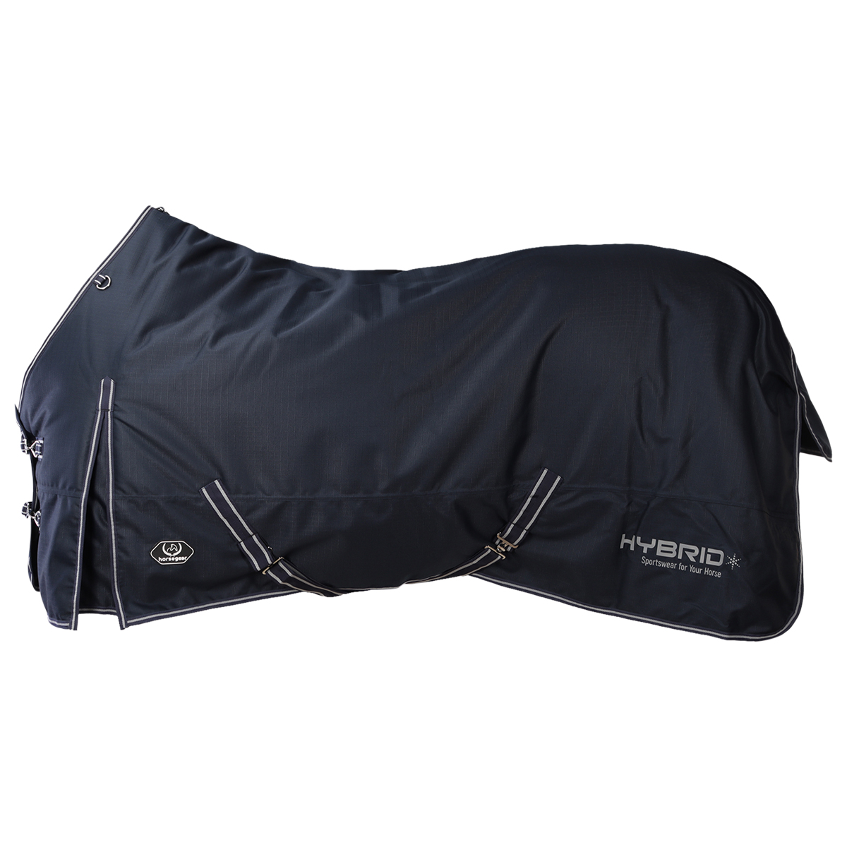 Deken Horsegear Hybrid 1200d 200gr Donkerblauw, 165 cm in donkerblauw