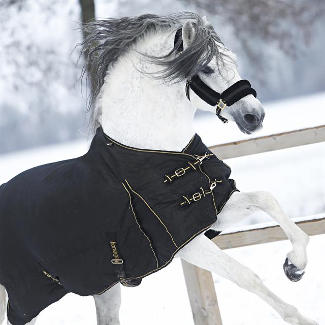 Deken Horsegear Limited Edition Glitter 100gr Zwart-goud