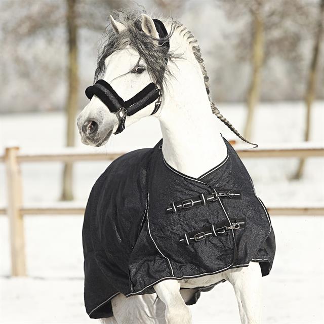 Deken Horsegear Limited Edition Glitter 100gr Zwart-zilver