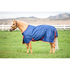 Deken Horseware Mio Turnout Medium 200gr Donkerblauw-rood