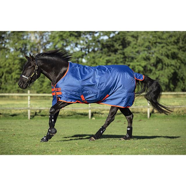 Deken Horseware Mio Turnout Medium 200gr Donkerblauw-rood