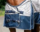Deken QHP Turnout Collection 0gr Donkerblauw-beige