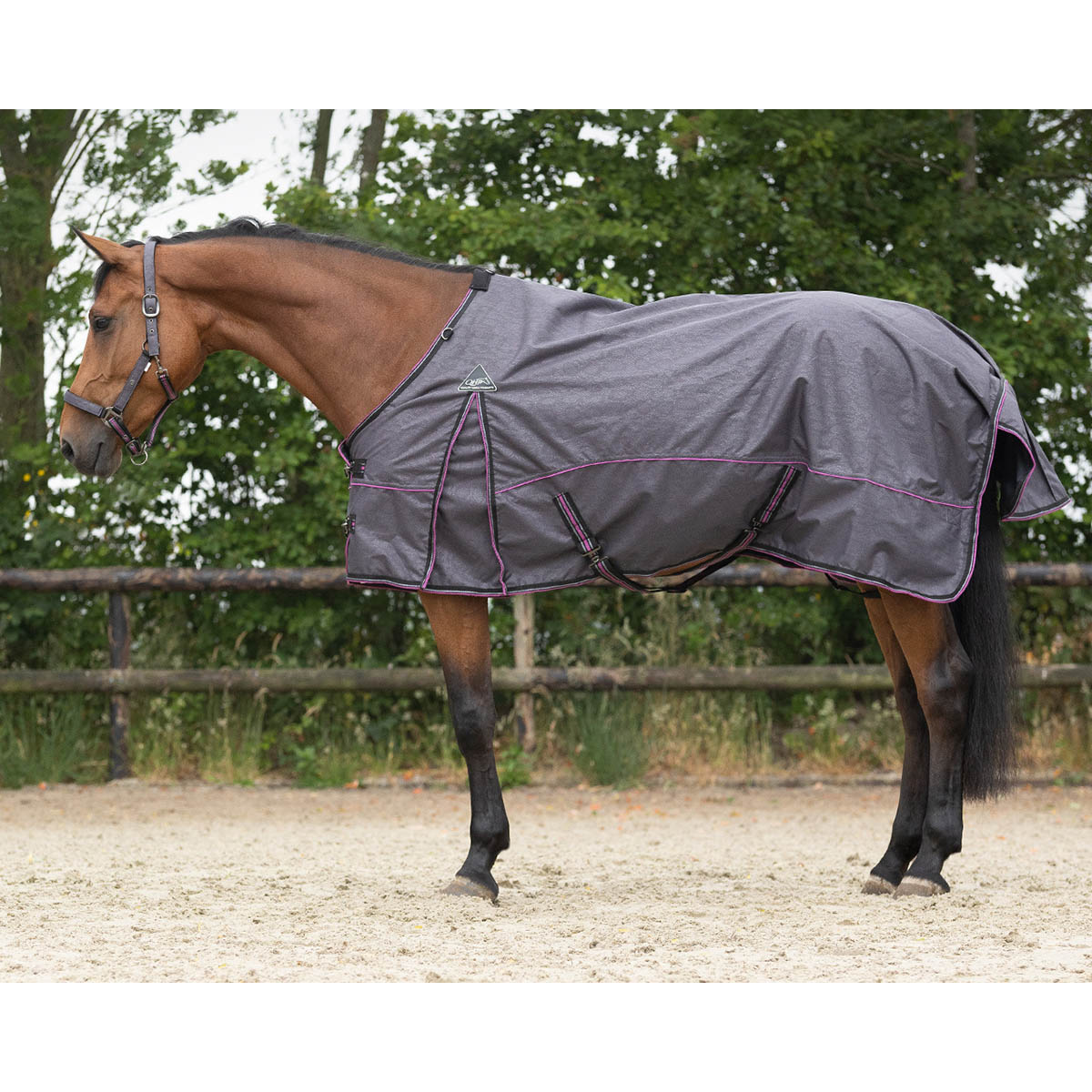 Deken Qhp Turnout Collection 0gr Grijs, 135/185 CM in grijs