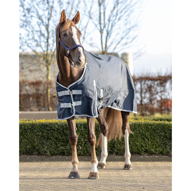 Deken QHP Turnout Fleece 0gr Donkerblauw
