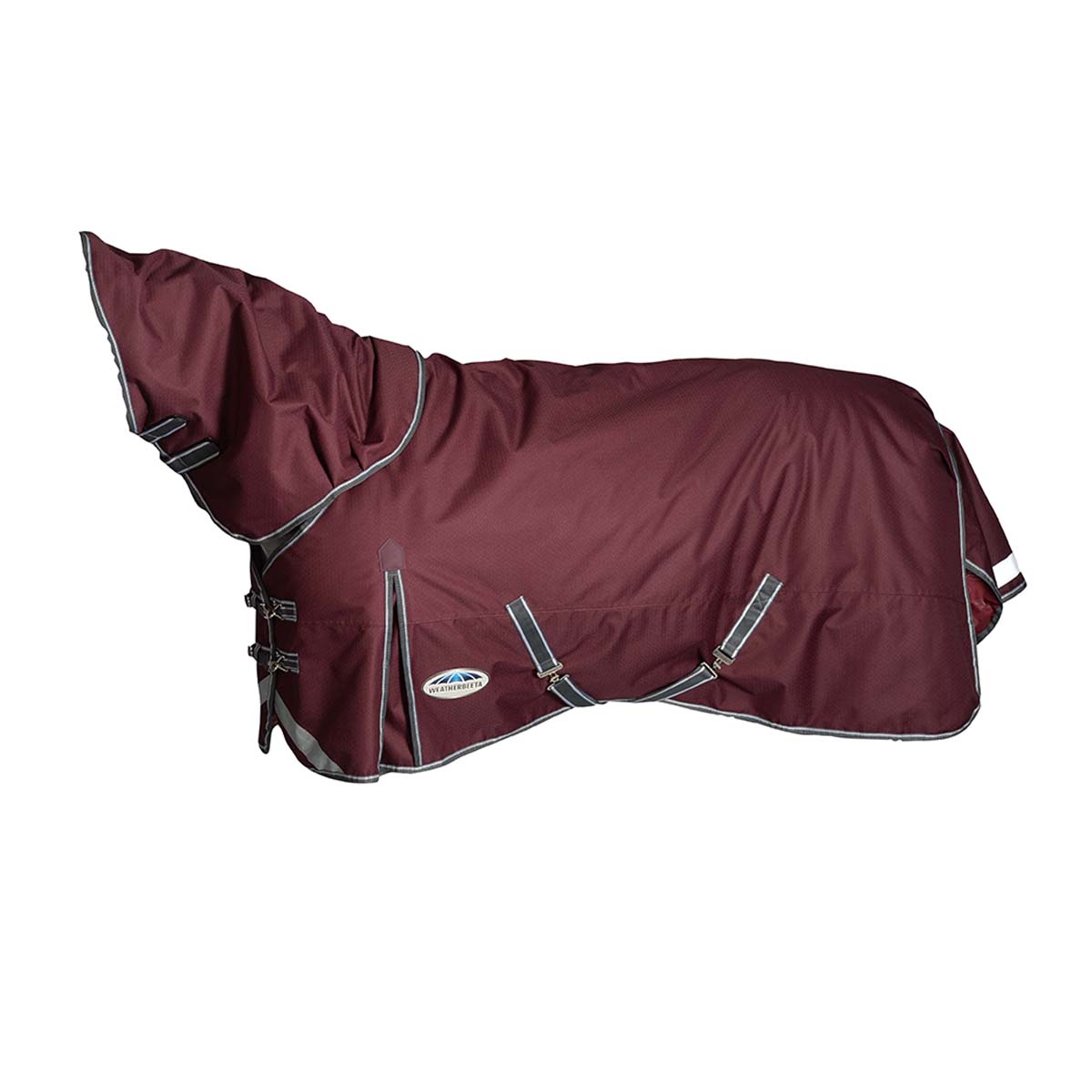 Deken Weatherbeeta Comfitec Plus Dynamic Ii Met Hals 220gr Donkerrood, 115/160 CM in donkerrood