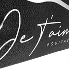 Dekentas Equithème Je t'aime Zwart