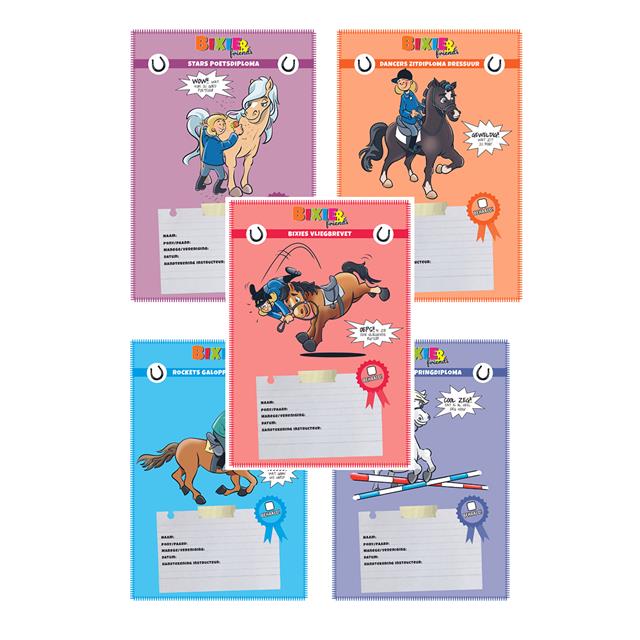 Diploma KNHS Bixie&Friends Combinatiepakket 5x20 stuks 