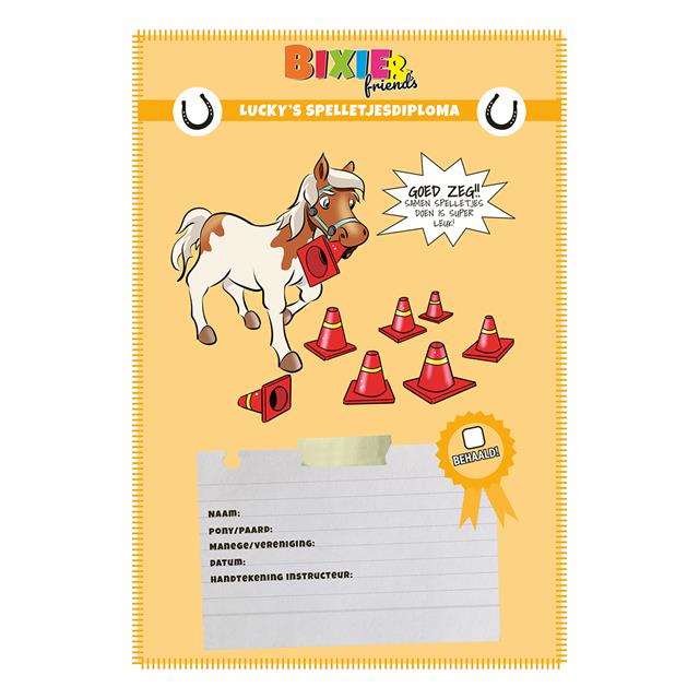 Diploma KNHS Bixie&Friends Lucky's Spelletjesdiploma 