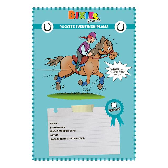Diploma KNHS Bixie&Friends Rockets Eventingdiploma 