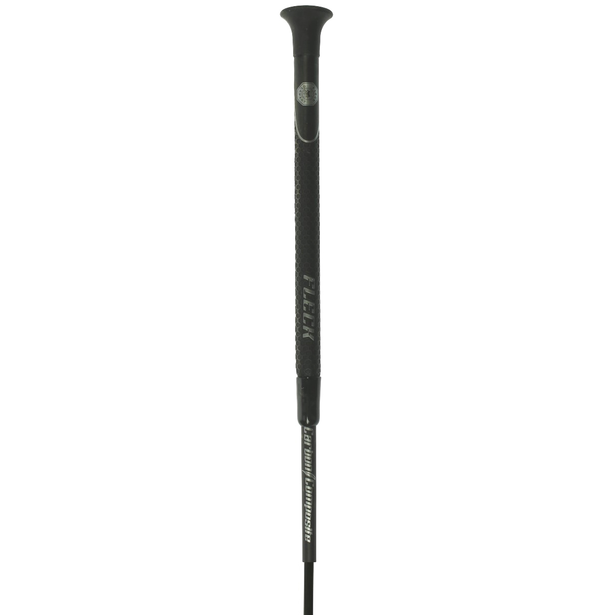 Dressuurzweep Fleck Carbon Ultralight, 110 cm in zwart
