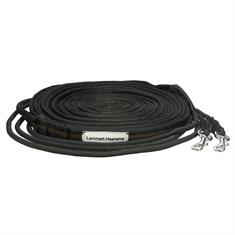 Dubbele Longeerlijn Lammert Haanstra 18meter Black-brown