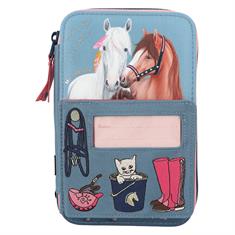 Etui Miss Melody My Little Farm 3-Vaks Lichtblauw