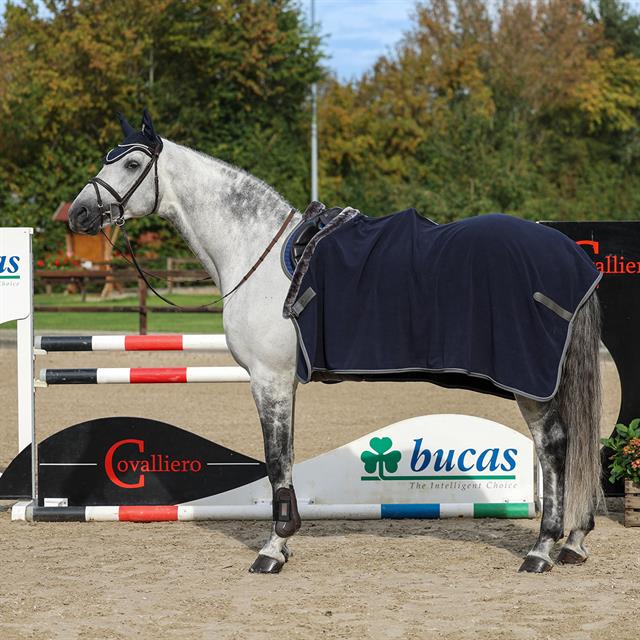 Fleecedeken Bucas Show-Line 400gr Donkerblauw-grijs