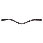 Frontriem HORKA Colori Brown Bruin-wit