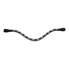 Frontriem HORSEGEAR HGSalerno Zwart-donkerrood
