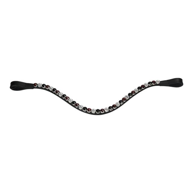 Frontriem HORSEGEAR HGSalerno Zwart-donkerrood