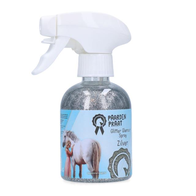 Glitterspray PaardenpraatTV Glamour Zilver