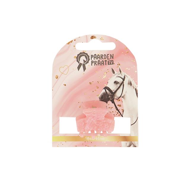 Haarclip PaardenpraatTV Roze