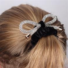 Haarelastiek Epplejeck Glitter Strik Zwart