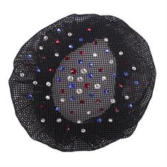 Haarnetje QHP Rhinestone Zwart-blauw