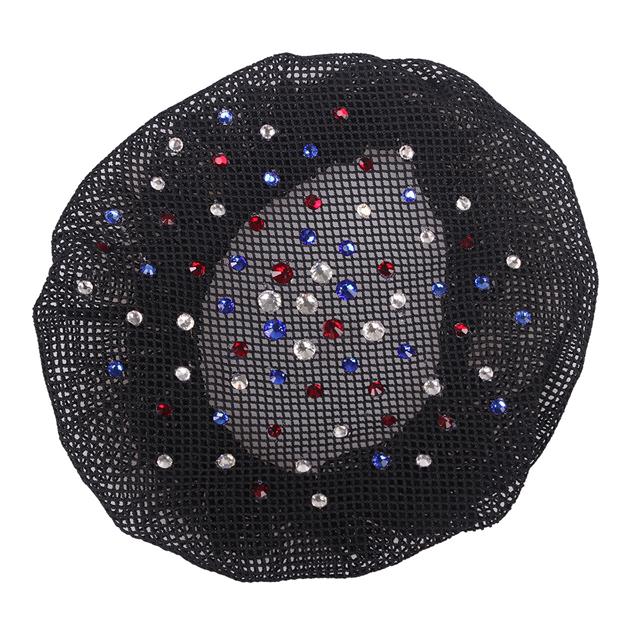 Haarnetje QHP Rhinestone Zwart-blauw