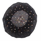Haarnetje QHP Rhinestone Zwart-bruin