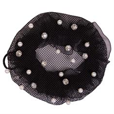 Haarnetje QHP Twinkle Zwart-zilver