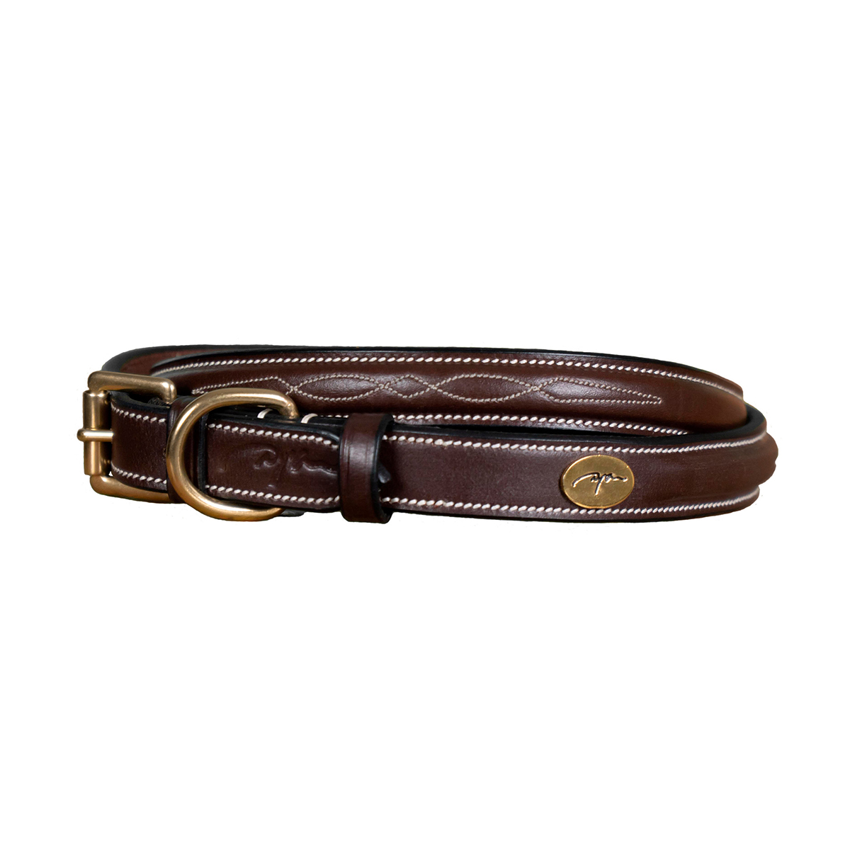 Dy on Fancy Dog Collar - Bruin - Maat 45 cm
