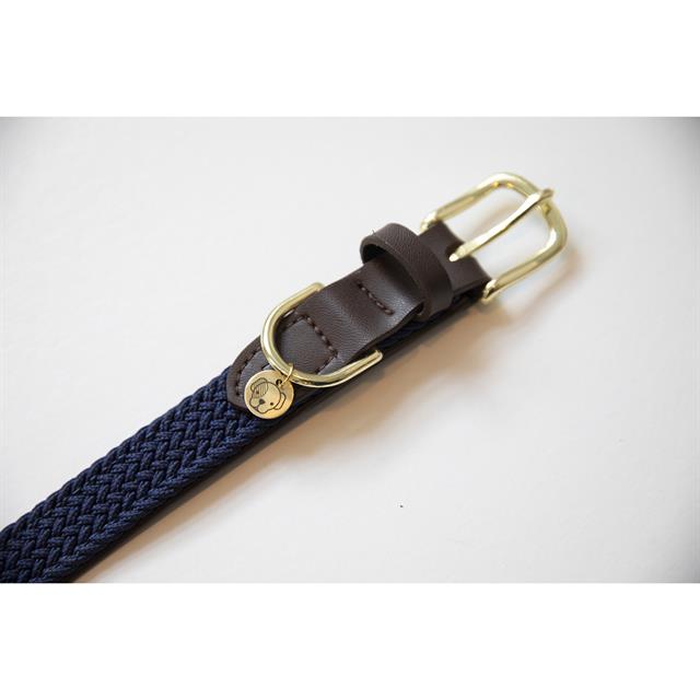 Halsband Kentucky Gevlochten Nylon Hond Donkerblauw