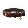 Halsband Kentucky Gevlochten Nylon Hond Donkerrood