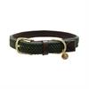 Halsband Kentucky Gevlochten Nylon Hond Middengroen