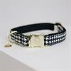 Halsband Kentucky Pied-de-Poule Zwart