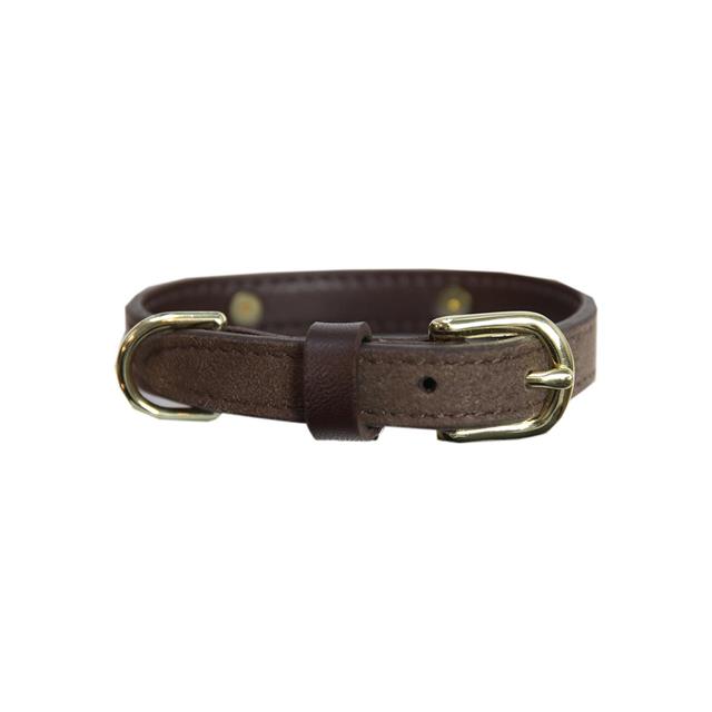 Halsband Kentucky Velvet Leather Bruin