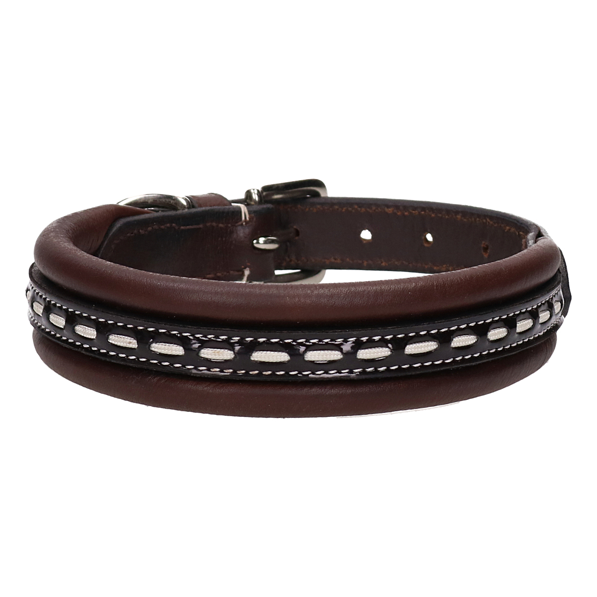 Halsband Pénélope Hond Donkerbruin, 60 cm in donkerbruin