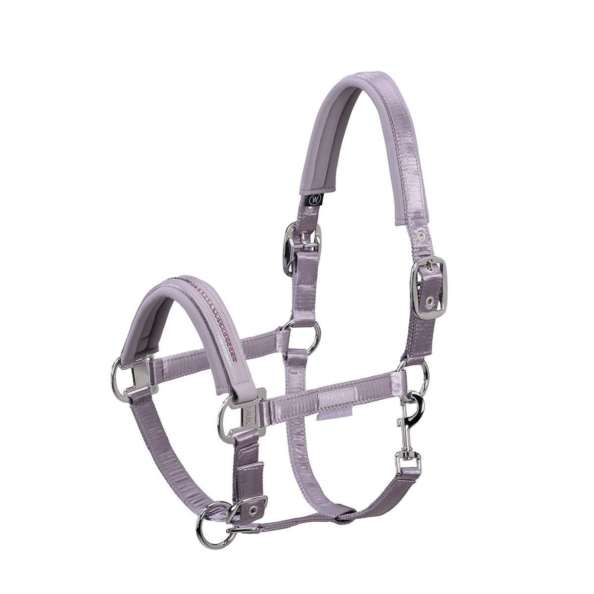 Halster Eskadron Classic Sports Double Pin Satin Crystal Lichtpaars, PONY in lichtpaars