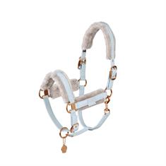 Halster Eskadron Platinum Metallic Double Pin Faux Leather FF Lichtblauw