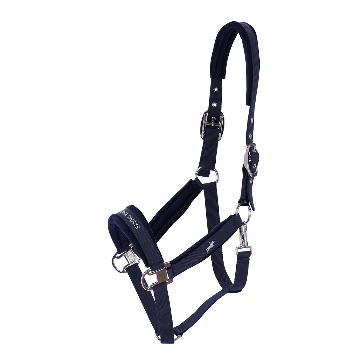 Halster Schockemöhle Soft Velvet Donkerblauw, MIDDEL in donkerblauw