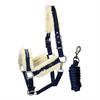 Halsterset Equestrian Stockholm Midnight White Edge Blauw-wit