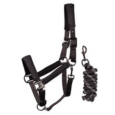 Halsterset Harry's Horse Denici Cavalli Shadow Donkergrijs