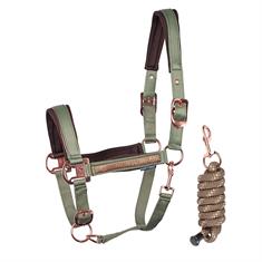 Halsterset Harry's Horse Dividal Donkergroen