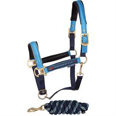 Halsterset Harry's Horse Friesian Style Lichtblauw