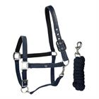 Halsterset HORSEGEAR HGCroco Donkerblauw