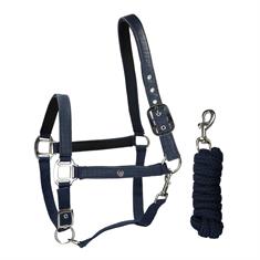 Halsterset HORSEGEAR HGCroco Donkerblauw