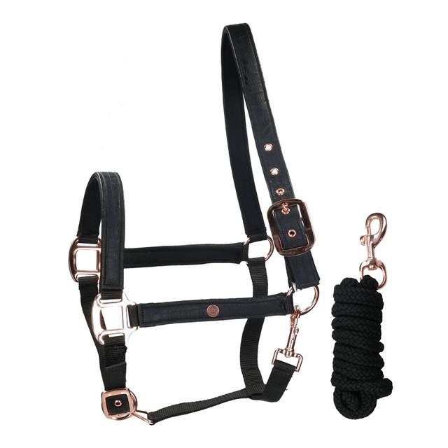 Halsterset HORSEGEAR HGCroco Zwart