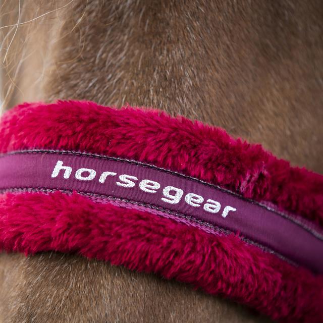 Halsterset Horsegear Reno Donkerrood