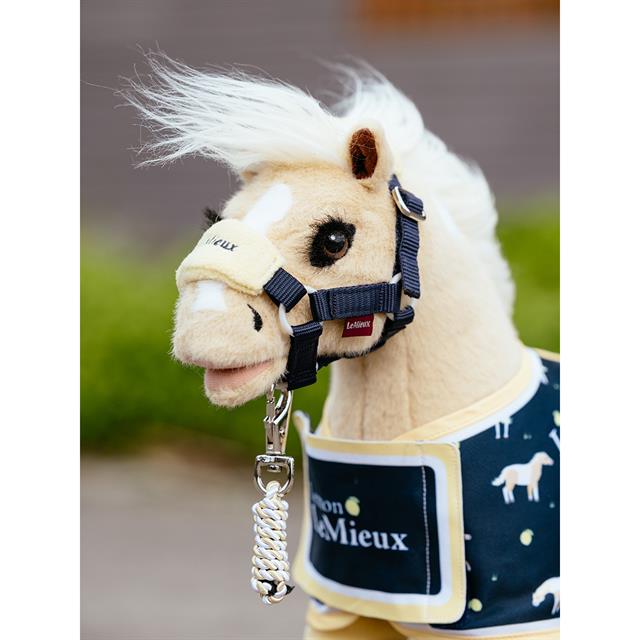 Halsterset LeMieux Toy Pony Lemon Donkerblauw-geel