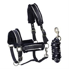 Halsterset QHP Dolci Donkerblauw-zilver